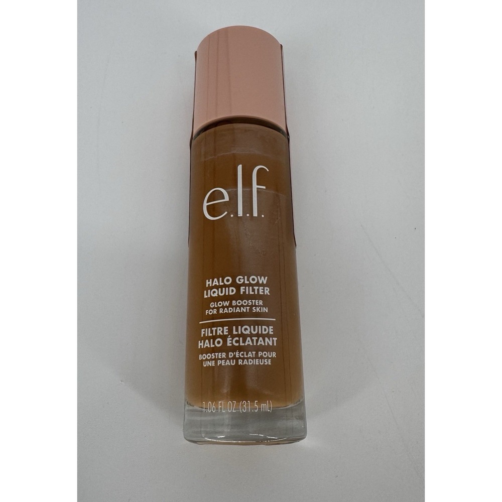 e.l.f. Halo Glow Booster‎ Radiant Finish Liquid Filter-Medium Tan 5 (82117) NEW